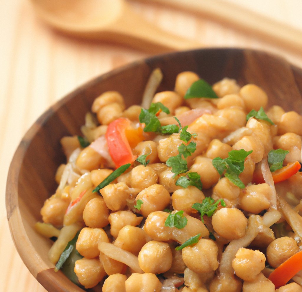 chickpea and vegetable stir fry