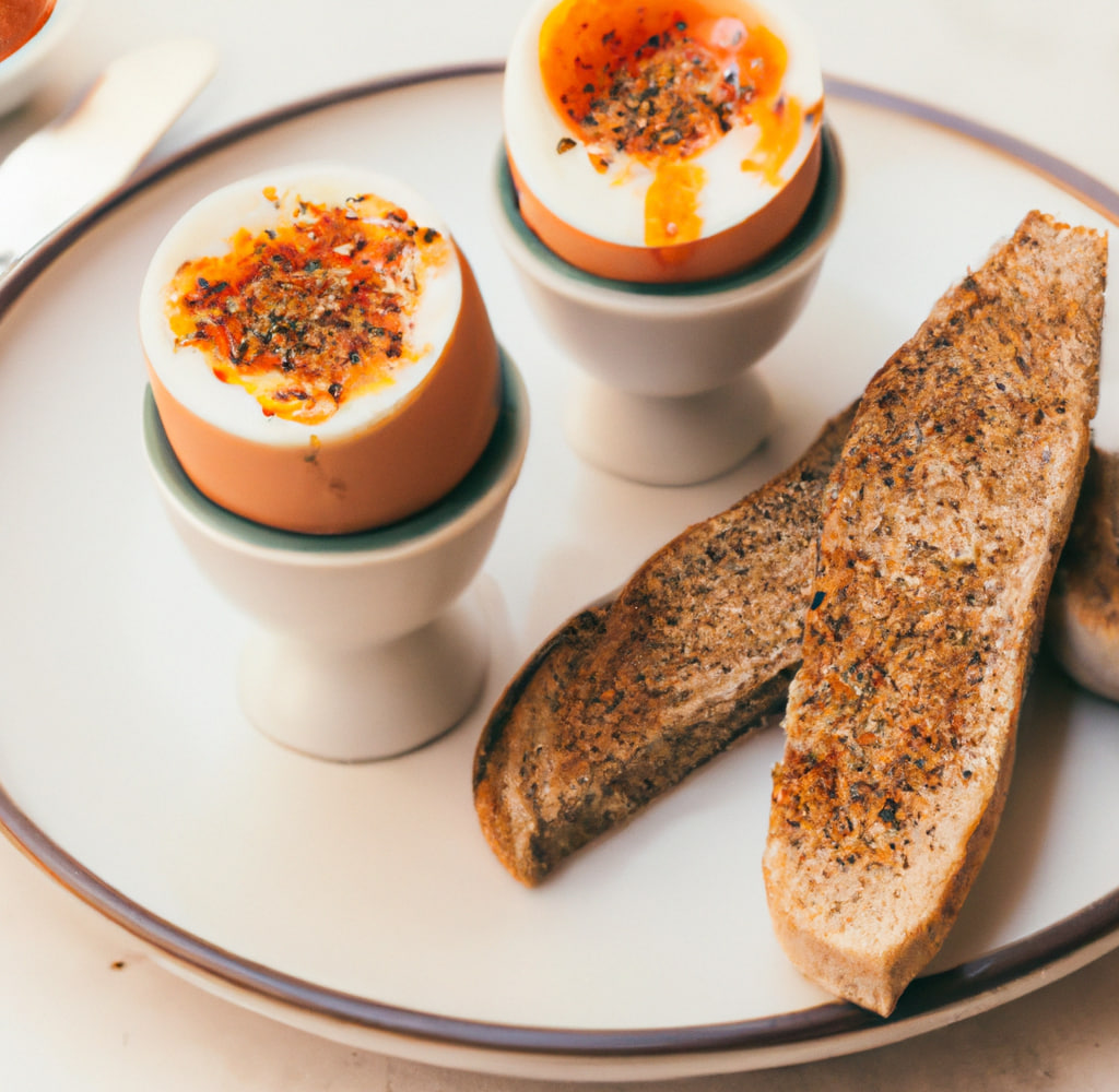 Boiled eggs with dukkah soldiers AH7.fit™