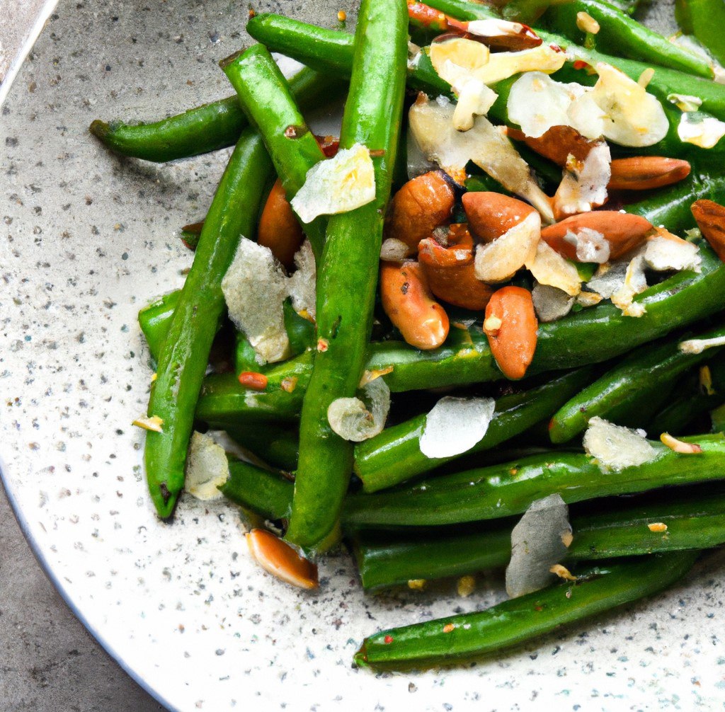 Vegan Green Bean and Almond Salad