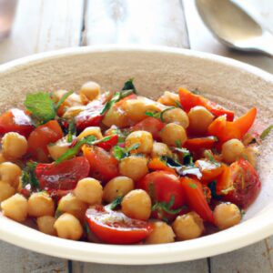 Roasted Tomato and Chickpea Salad