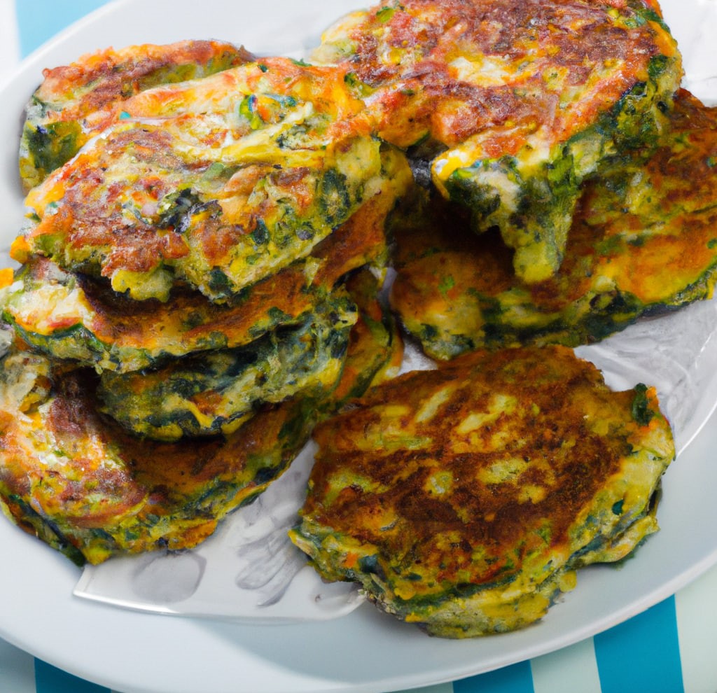 Courgette, broccoli and blue cheese fritters AH7.fit™
